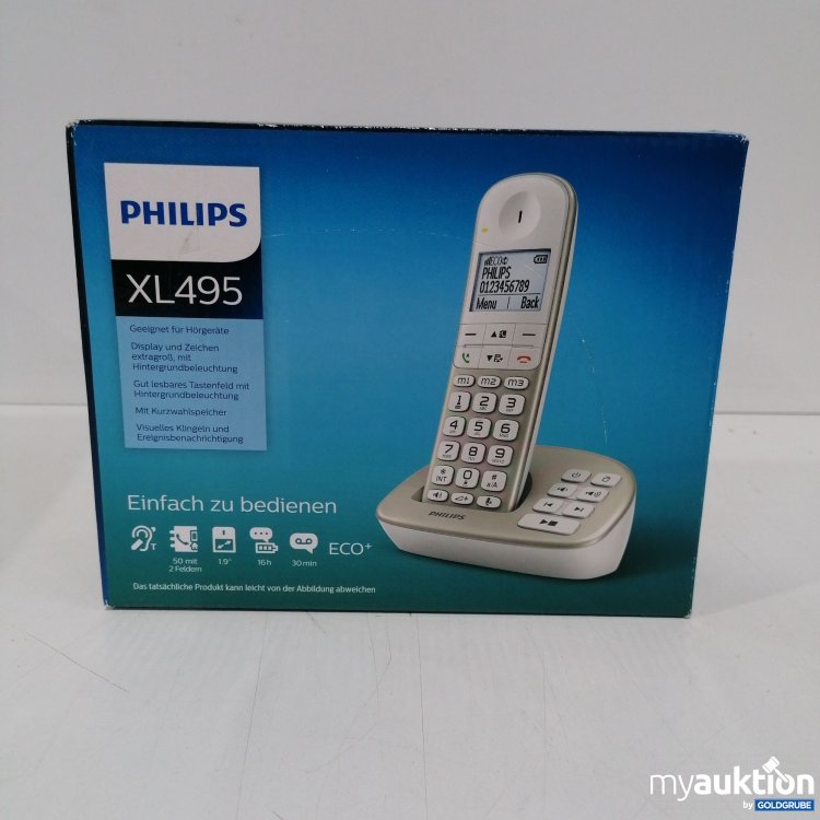 Artikel Nr. 340246 Artikel Nr. 340246: Philips XL495 Geeignet für Hörgeräte