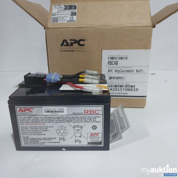 Artikel Nr. 816246 Artikel Nr. 816246: APC Replacement Battery 24V(2x12V 7.0Ah) 5A2415TD0829