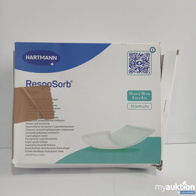 Artikel Nr. 849246 Artikel Nr. 849246: Hartmann RespoSorb Super 10x10cm 10Stk