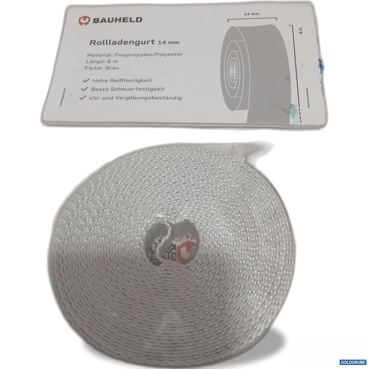 Artikel Nr. 887246 Artikel Nr. 887246: Bauheld Rollladengurt 14mm 6m Grau