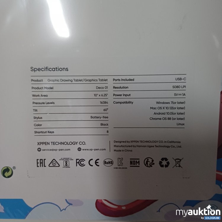 Artikel Nr. 917246: XP-Pen Deco 01 V3 Grafiktablett