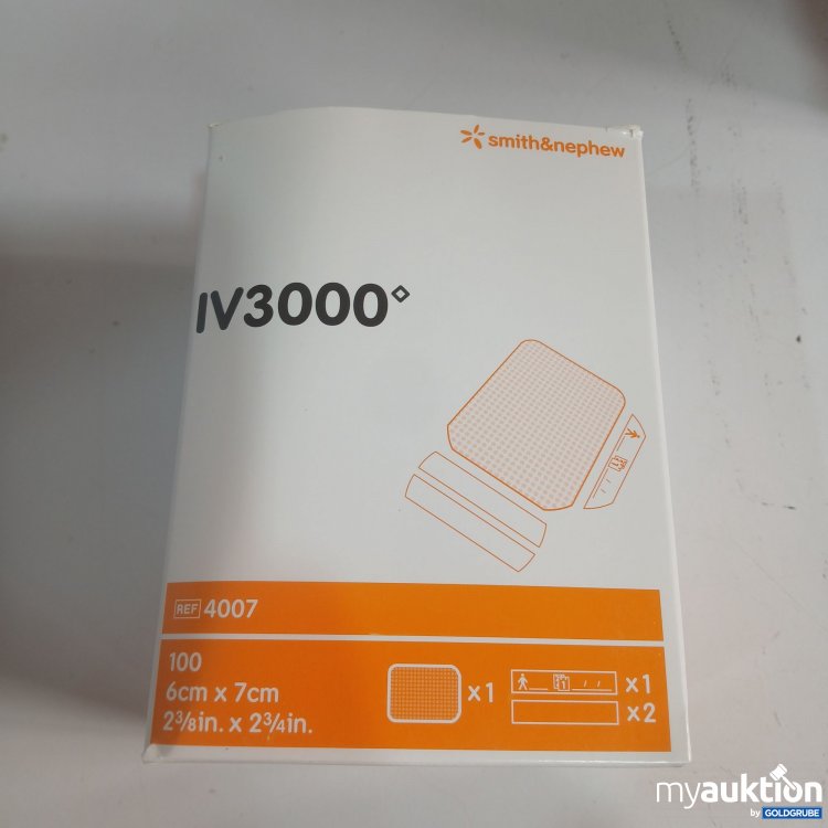 Artikel Nr. 960246: Smith&nephew IV3000 feuchtigkeitsempfindlicher Kanülle und Katheterverband 6cm x 7cm 