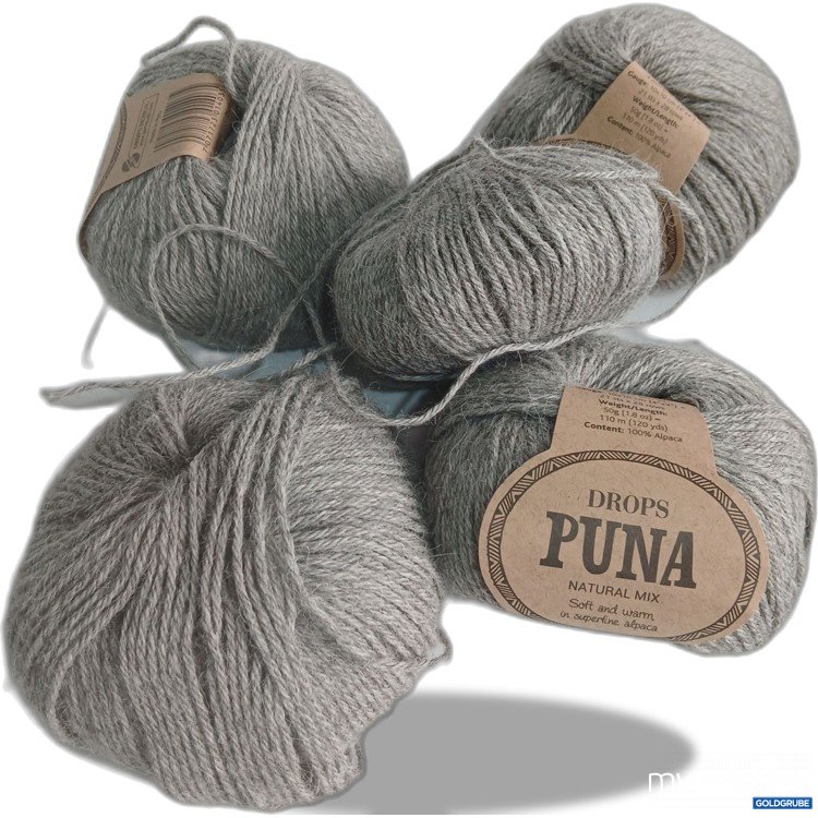 Artikel Nr. 964246 Artikel Nr. 964246: Drops Puna Natural Mix Alpaka Wolle grau