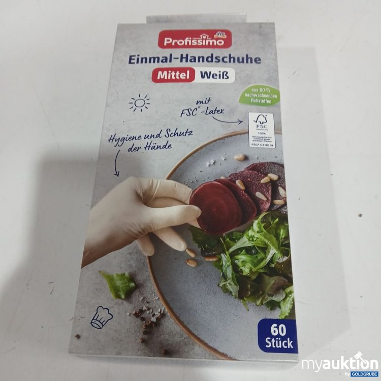 Artikel Nr. 967246: Profissimo Einmal-Handschuhe Mittel Weiß 60 Stück