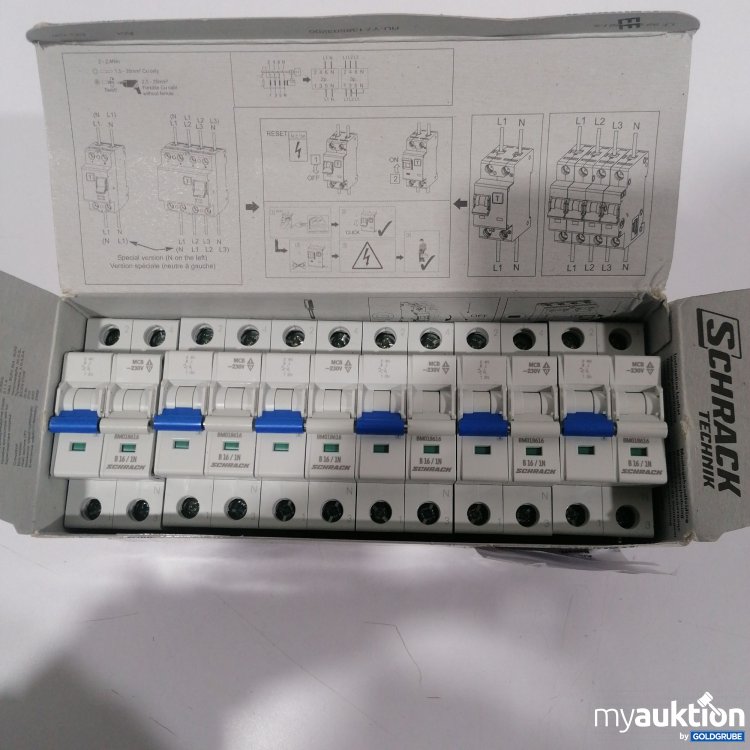 Artikel Nr. 522247: Schrack Technik Sicherungsautomat 6Stk RU-Y7-138503200