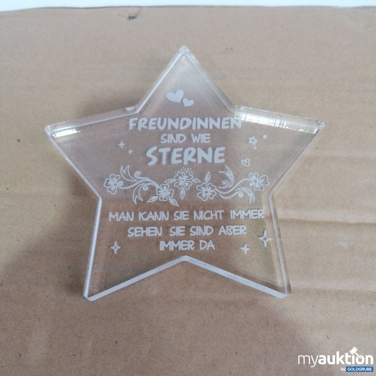 Artikel Nr. 840247 Artikel Nr. 840247: Deko Stern, "Freundinnen" 13x13 cm