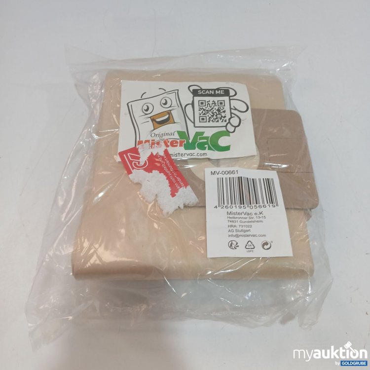 Artikel Nr. 883247 Artikel Nr. 883247: MisterVac Staubsaugerbeutel MV-00661 5 Stück