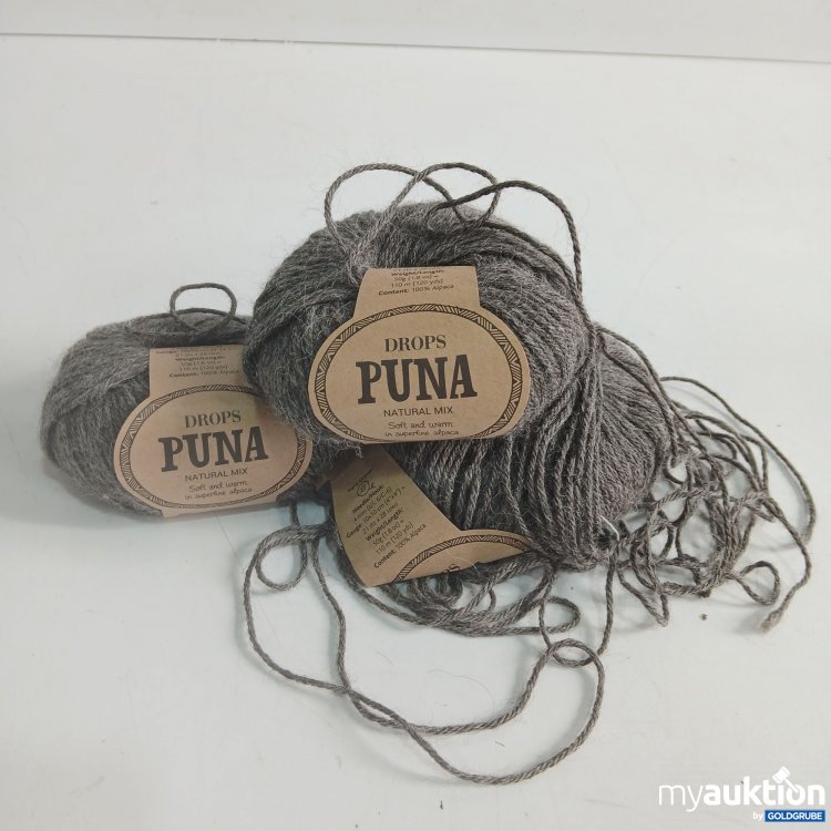 Artikel Nr. 964247: Drops Puna Natural Mix Alpaka Wolle dunkel grau 