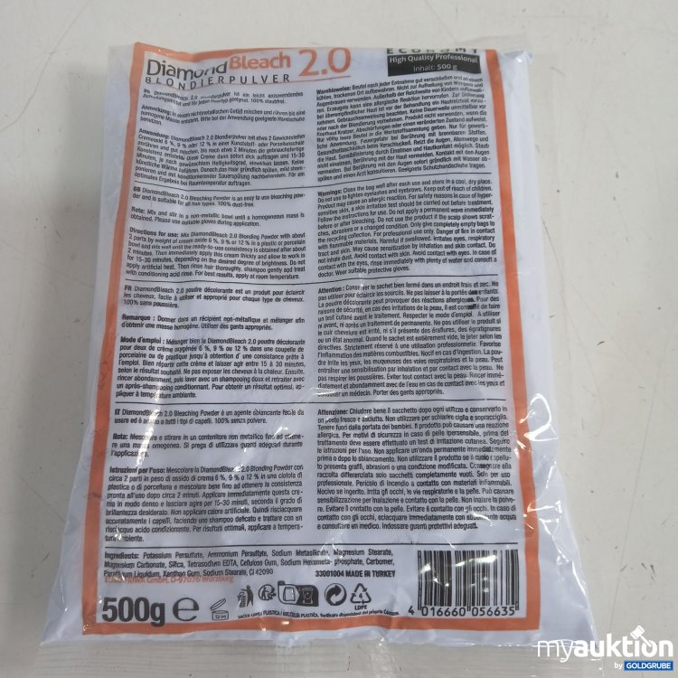 Artikel Nr. 985247: Diamond Bleach 2.0 Blondierpulver 500g 