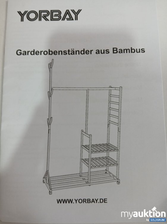 Artikel Nr. 995247 Artikel Nr. 995247: YORBAY Garderobenständer aus Bambus