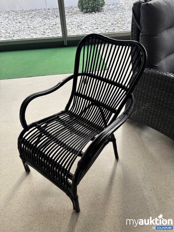 Artikel Nr. 450248: Stuhl Rattan schwarz