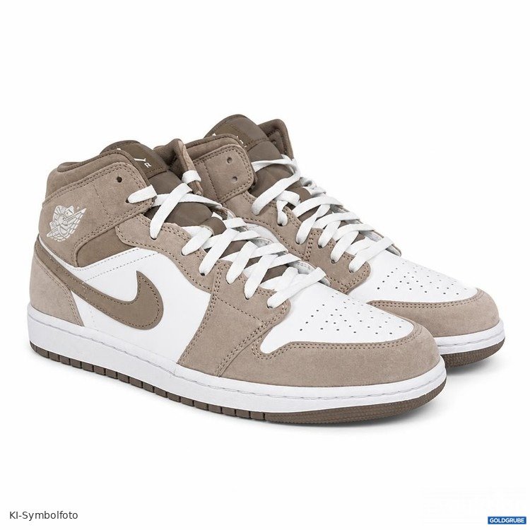 Artikel Nr. 464248 Artikel Nr. 464248: Nike Air Jordan 1 Mid Herren Sneaker Enigma Stone Olive Grey Gr. 42,5