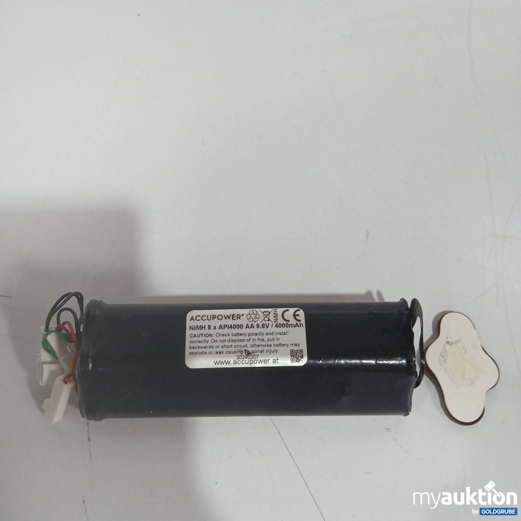 Artikel Nr. 519248: Accupower NiMH 8x API400 AA 9.6V / 4000mAh 