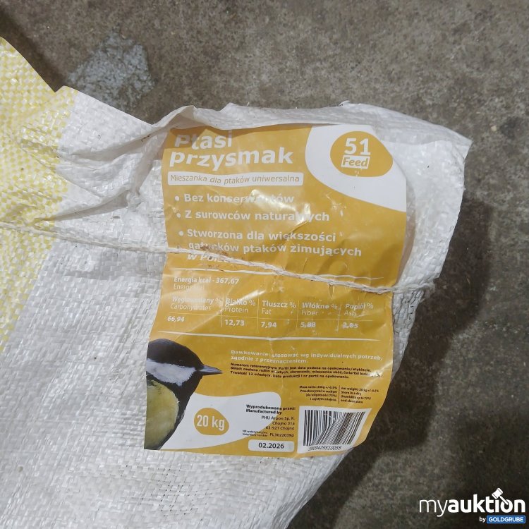 Artikel Nr. 940249: Vogelfutter Ptasí przysmak abgelaufen 20kg