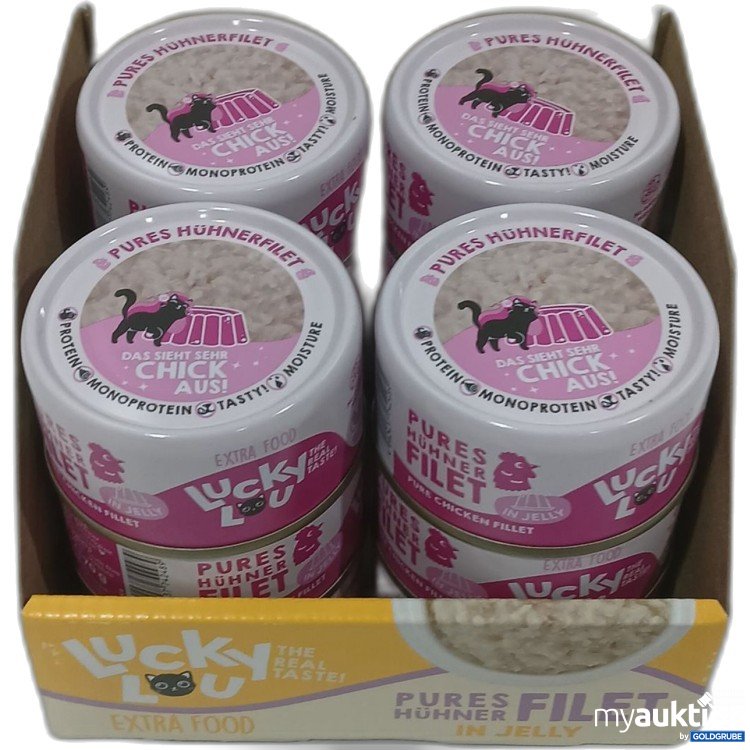 Artikel Nr. 973249: Lucky Lou Extra Food Pures Hühnerfilet in Jelly 12×70g