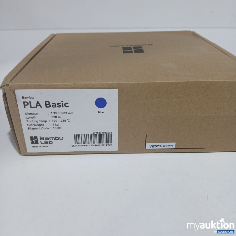 Artikel Nr. 818250 Artikel Nr. 818250: Bambu Lab PLA Basic 1.75 0.03mm 1kg Blue