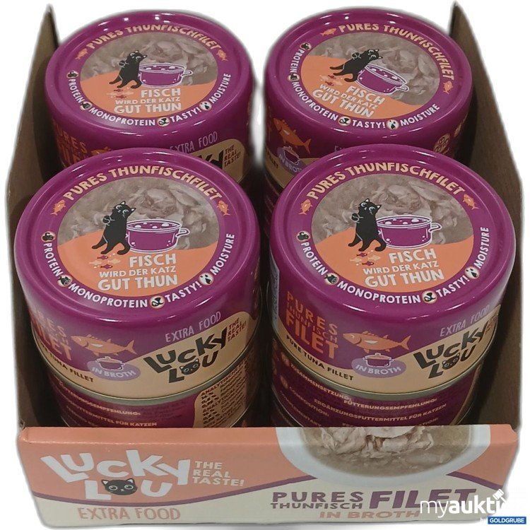 Artikel Nr. 973250: Lucky Lou Extra Food Pures Thunfischfilet in Broth 12×70g