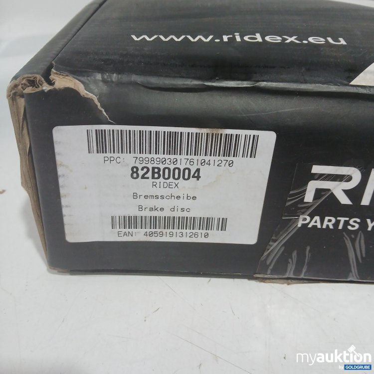 Artikel Nr. 986250 Artikel Nr. 986250: Ridex Bremsscheibe 82B0004