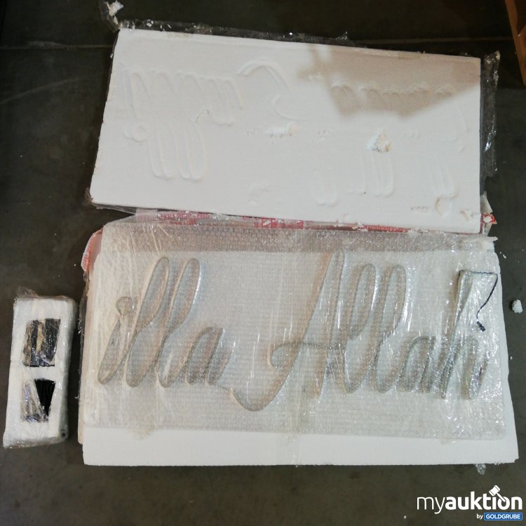 Artikel Nr. 426251: LED Schild "La Ilaha Illa Allah" 2x 80x40cm