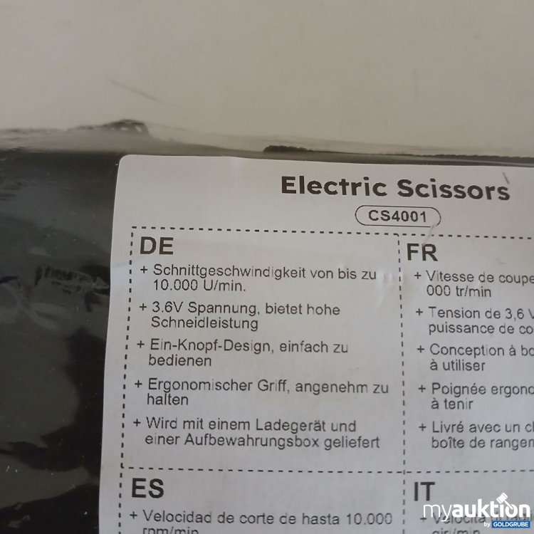 Artikel Nr. 921251: VLOXO Elektrische Schere CS4001