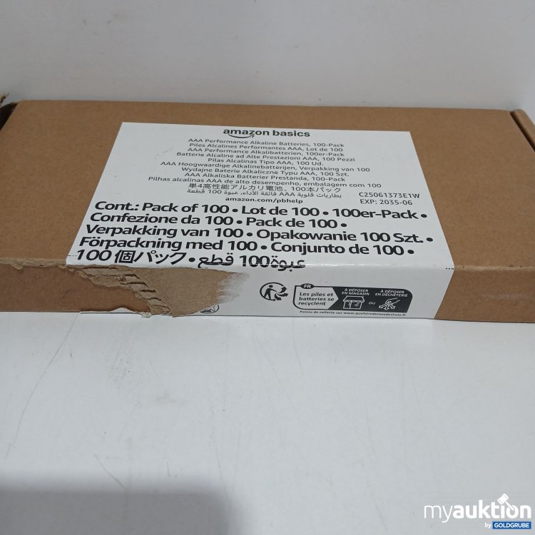 Artikel Nr. 952251: Amazon Basics AAA Performance Alkalinen Batterien 100Stück 