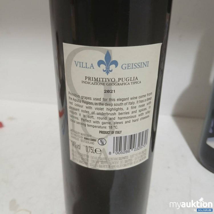 Artikel Nr. 969251 Artikel Nr. 969251: Villa Geissini Primitivo Puglia 2021 750ml