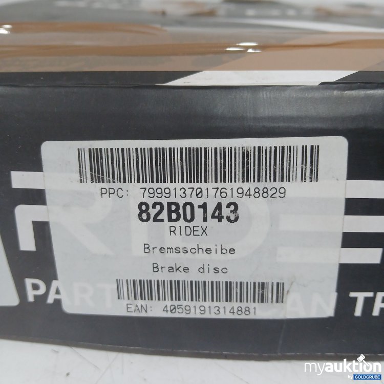 Artikel Nr. 986251 Artikel Nr. 986251: Ridex Bremsscheibe 82B0143