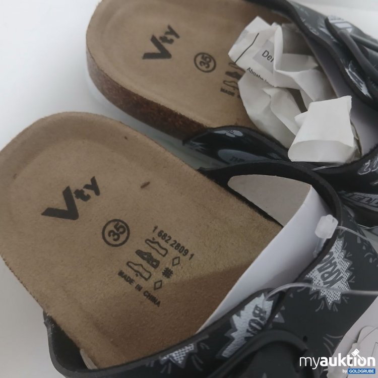 Artikel Nr. 990251: Vty Sandalen Schwarz/Weiß
