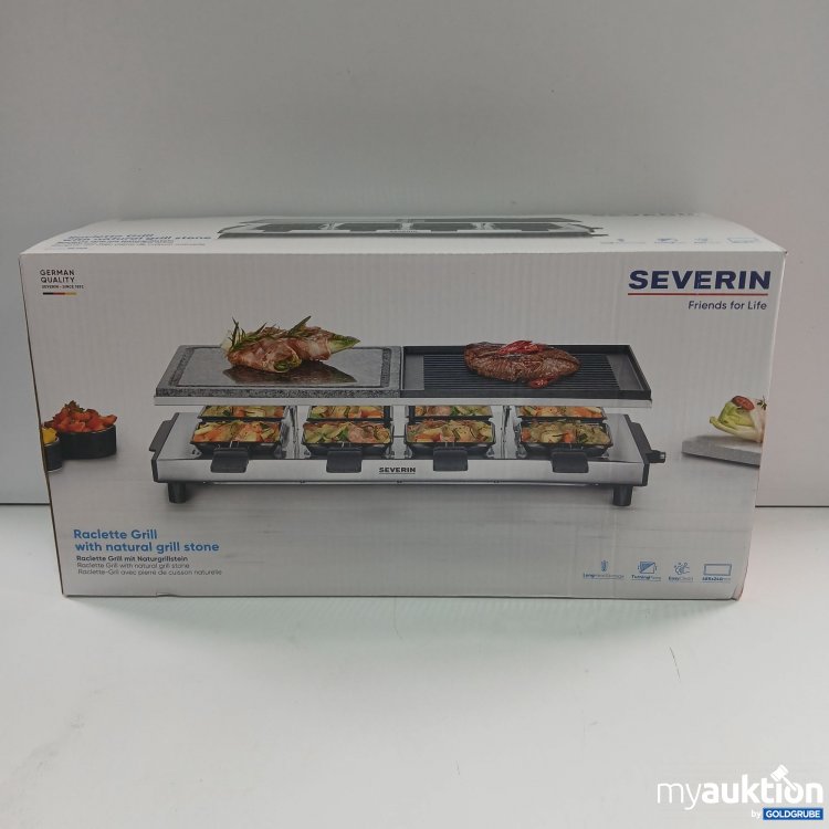 Artikel Nr. 360252 Artikel Nr. 360252: Severin Raclette Grill mit Naturgrillstein 485x240mm RG 2373