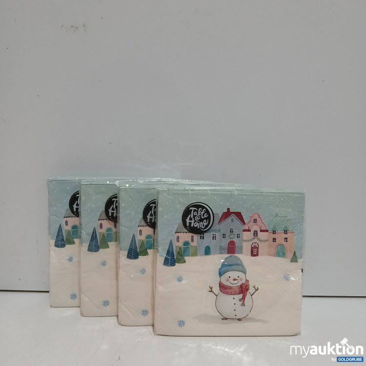Artikel Nr. 527252 Artikel Nr. 527252: TableHome Papierservietten Schneemann Winter je 20 Servietten 4x33x33