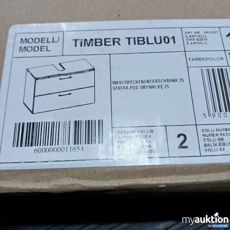 Artikel Nr. 813252 Artikel Nr. 813252: Timber Tiblu01 Waschbeckenunterschrank