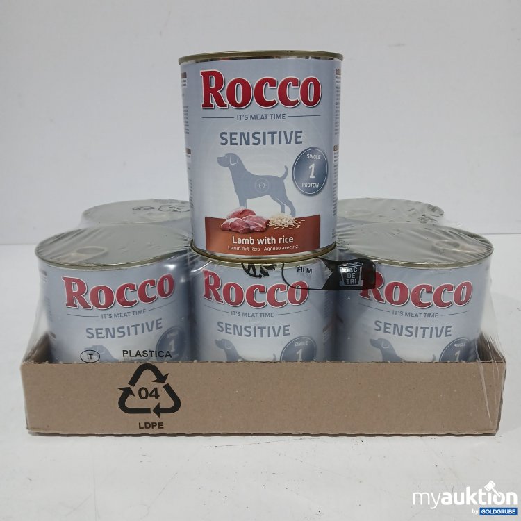 Artikel Nr. 860252: Rocco Sensitive Hundefutter Lamm mit Reis 6x800g