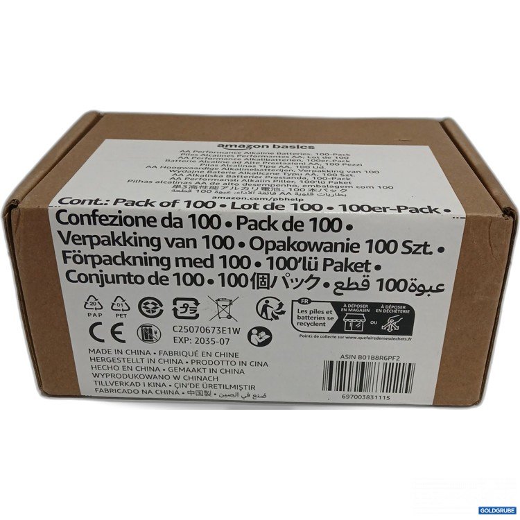 Artikel Nr. 952252: Amazon Basics AA Performance Alkaline Batterien 100 Stück 