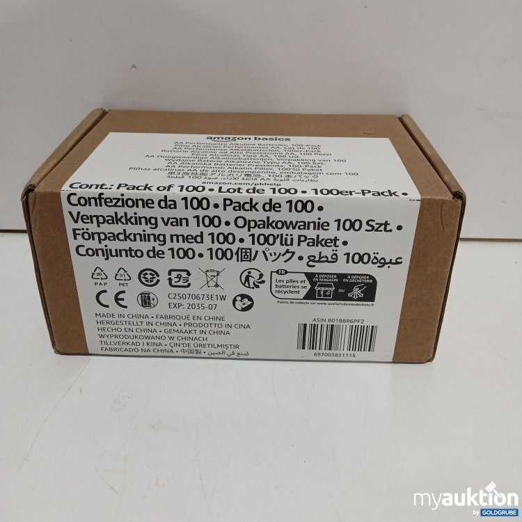 Artikel Nr. 952252: Amazon Basics AA Performance Alkaline Batterien 100 Stück 