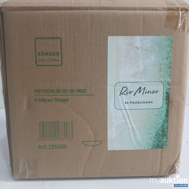 Artikel Nr. 960252: Sänger Value Collection Pastaschalen Set Rio Minze 6tlg. aus Steingut 