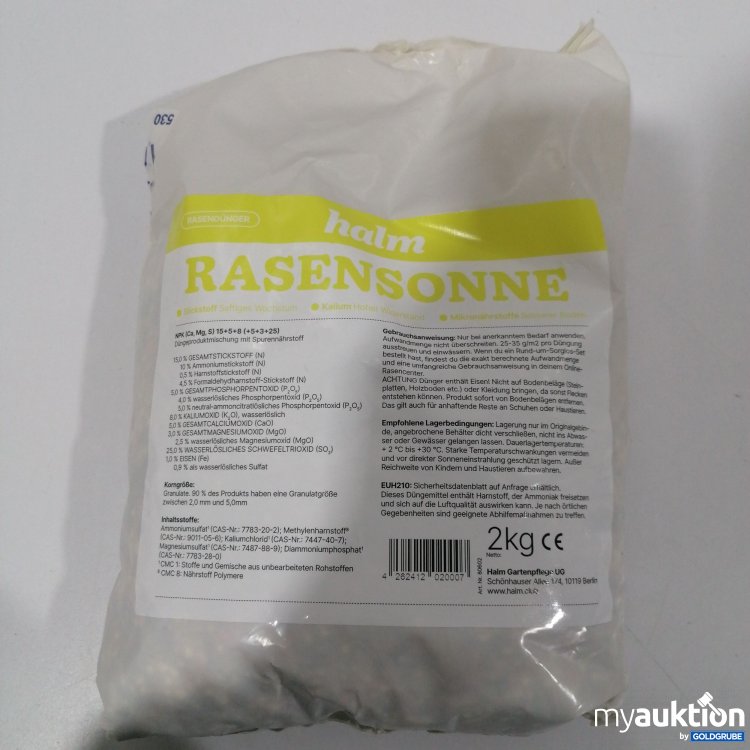 Artikel Nr. 522253 Artikel Nr. 522253: Halm Rasensonne 2kg