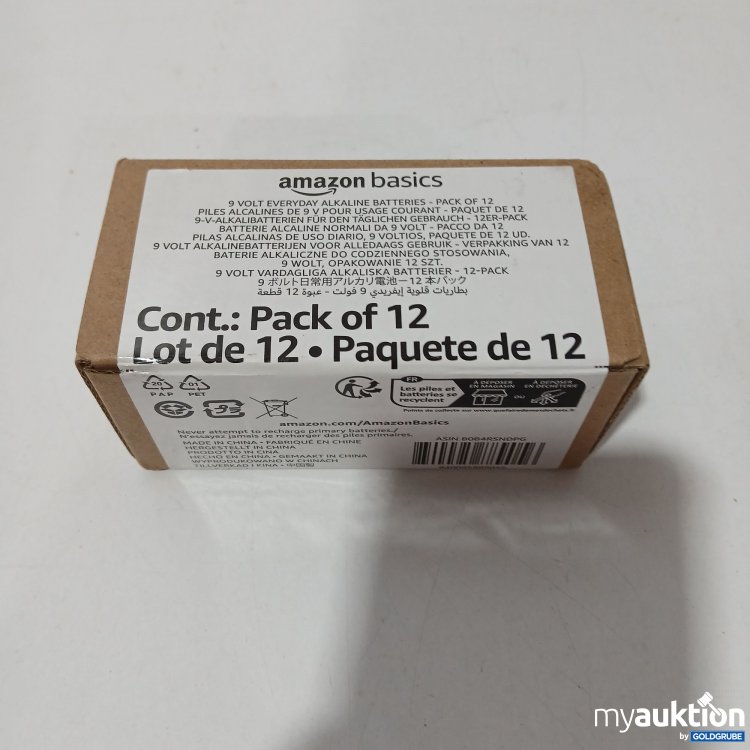 Artikel Nr. 854253 Artikel Nr. 854253: Amazonbasics 9V Alkalibatterien 12stk