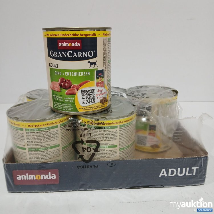 Artikel Nr. 860253: Animonda Gran Carno Hundefutter Rind&Entenherzen 6x800g