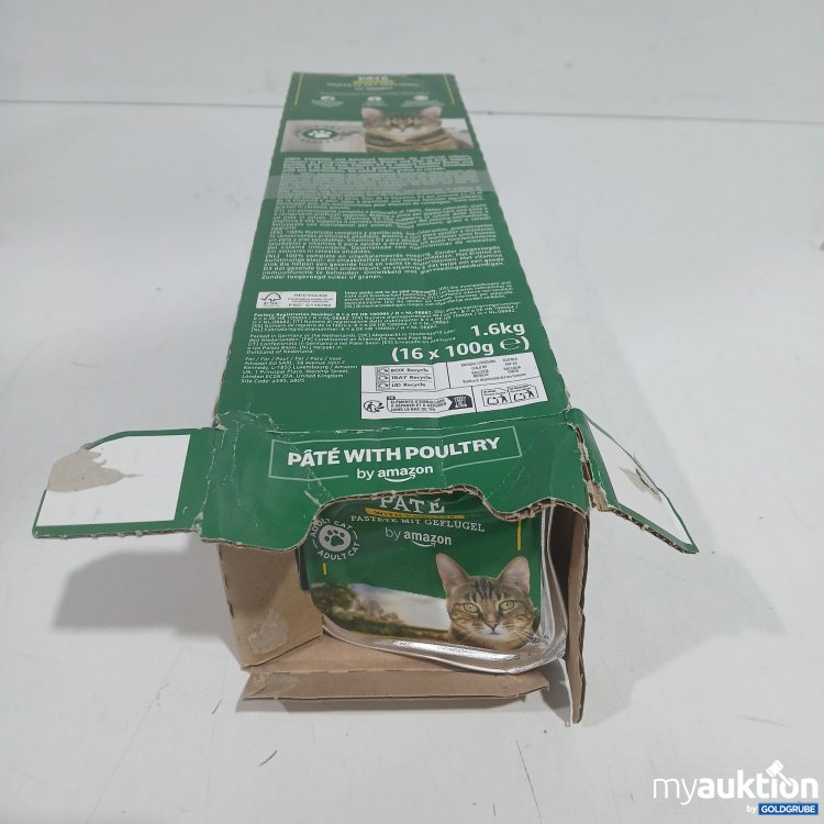 Artikel Nr. 873253: Amazon Katzenfutter Pastete mit Geflügel 16x100g