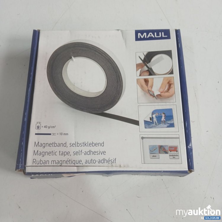 Artikel Nr. 932253: MAUL Magnetband selbstklebend 10 mm 40g 10m x 10mm
