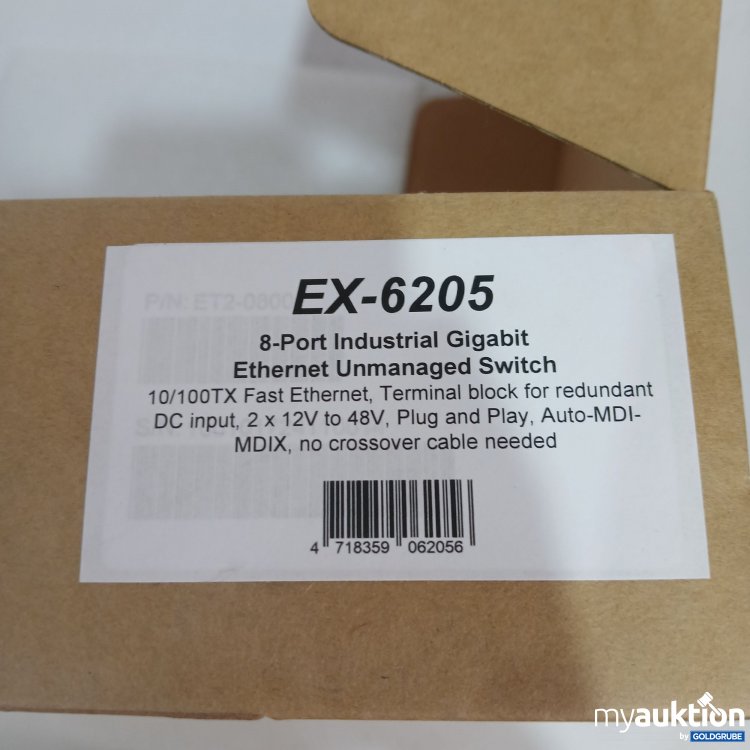 Artikel Nr. 438254: 8Port Industrial Gigabit Ethernet Unmaged Switch ET2-0800