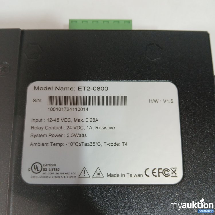 Artikel Nr. 438254: 8Port Industrial Gigabit Ethernet Unmaged Switch ET2-0800