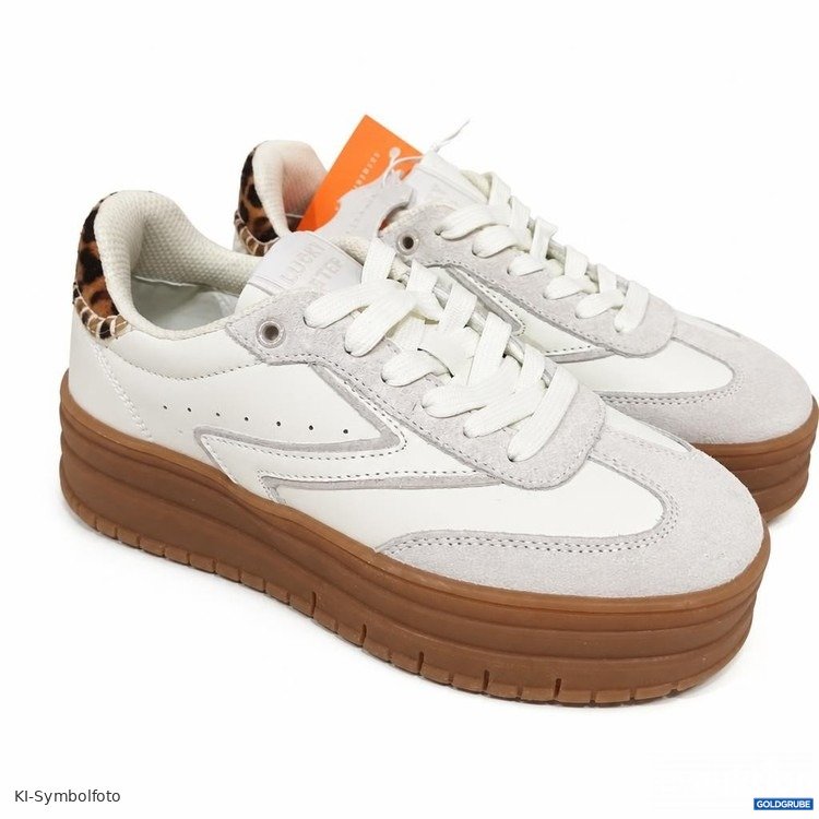 Artikel Nr. 464254 Artikel Nr. 464254: Lucky Step Sneaker weiß mit brauner Sohle Größe 37