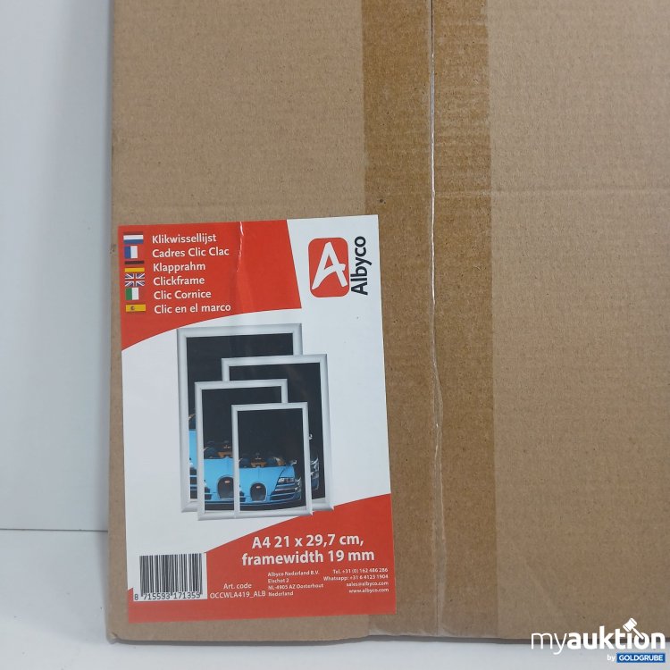 Artikel Nr. 849254 Artikel Nr. 849254: Albyco Klapprahmen A4 21x29,7cm 19mm