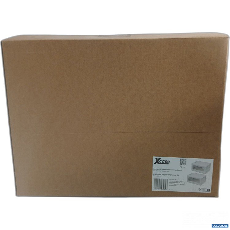 Artikel Nr. 964254: XCase 2er Set faltbare Aufbewahrungsboxen mit Deckel je 45L weiß 