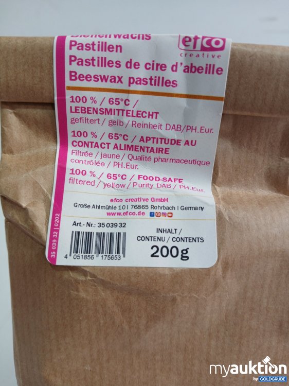 Artikel Nr. 995254 Artikel Nr. 995254: EFCO Bienenwachs Pastillen Lebensmittelecht 2x je 200g