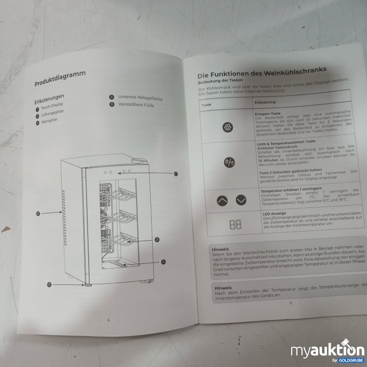 Artikel Nr. 466255 Artikel Nr. 466255: Klamer Weinkühlschrank mit Glastür