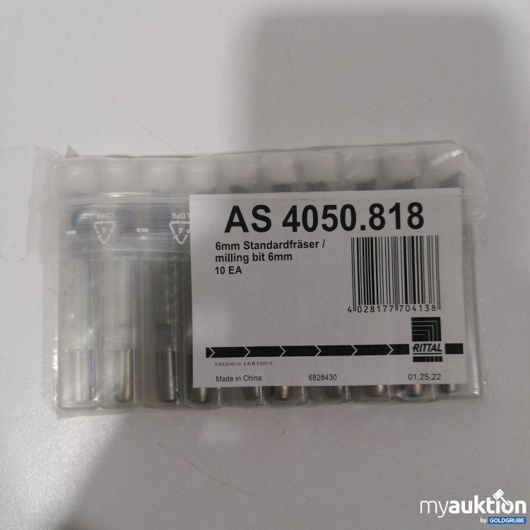 Artikel Nr. 522255: Rittal 6mm Standardfräser  AS4050. 818