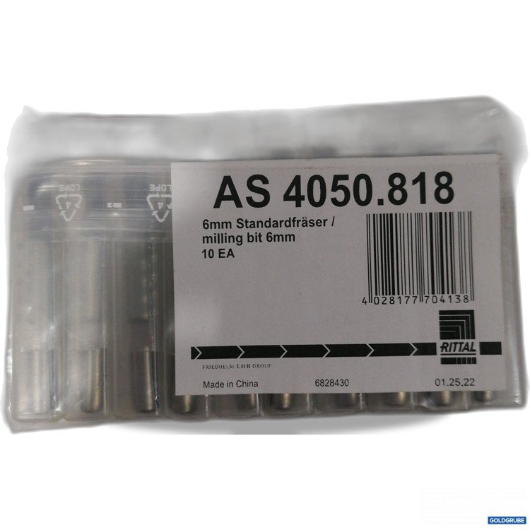 Artikel Nr. 522255: Rittal 6mm Standardfräser  AS4050. 818