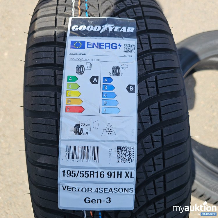 Artikel Nr. 439256 Artikel Nr. 439256: GoodYear Vector 4Seasons Gen-3 195/55R16 91H XL 2 Stück